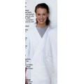 White Red Kap 100% Spun Polyester Butcher Wrap w/ Collar